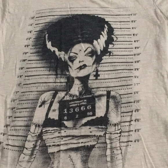 Too Fast Tops - Goth Tee Bride of Frankenstein